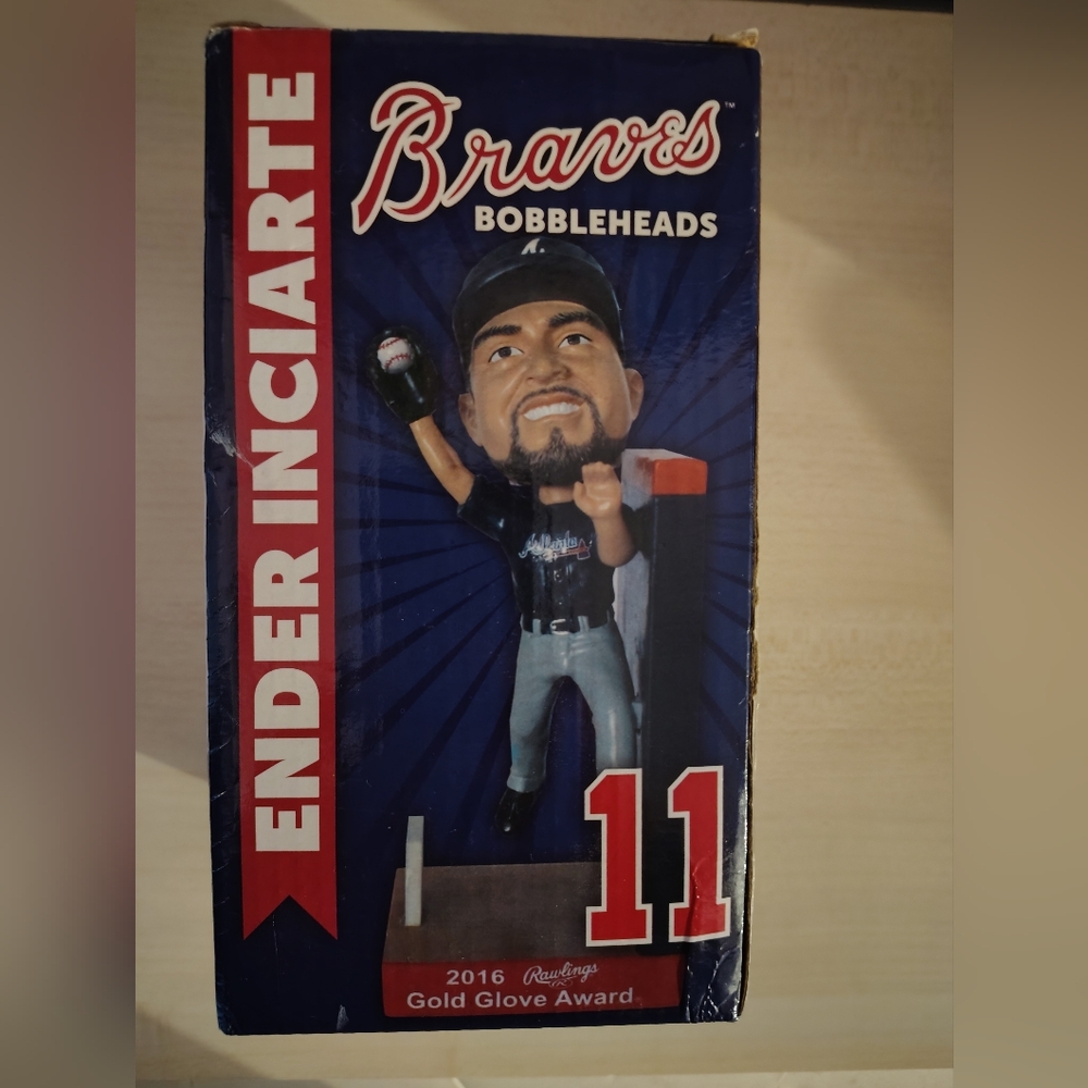 Atlanta Braves Ender Inciarte Gold Gloves Bobblehead